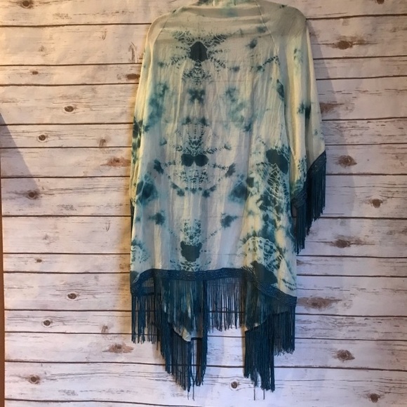 UO Staring at Stars Tie Dye Duster Kimono Jacket - Picture 6 of 7